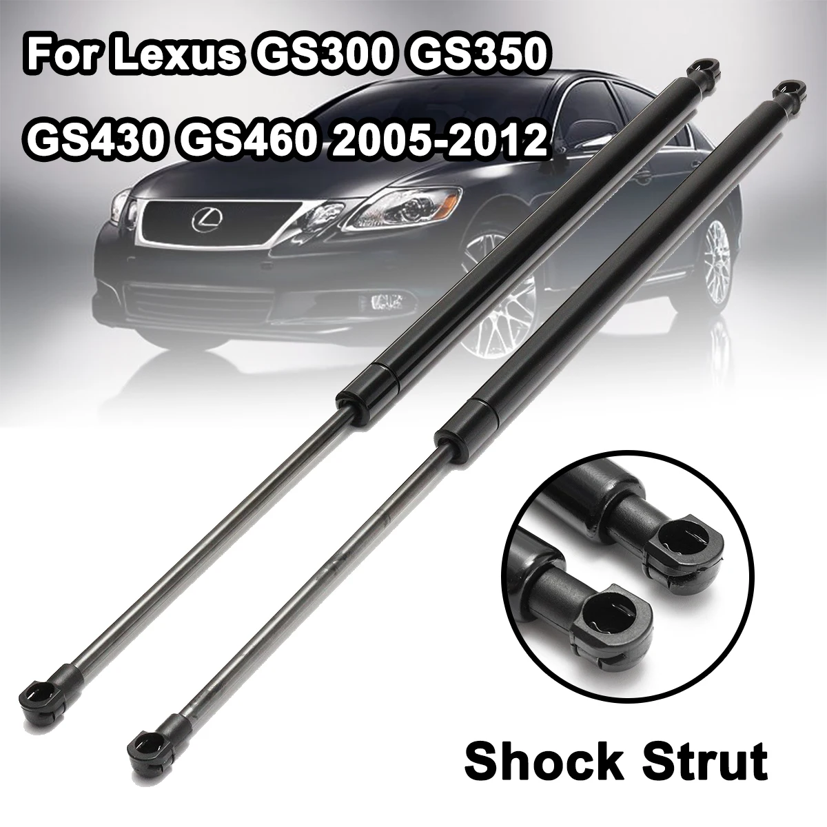 2pcs Car Front Engine Hood Lift Support Shock Strut Arm Car Accessories