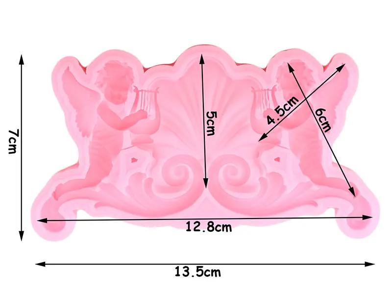 Mujiang Sugarcraft Angel Baby Border силиконовые формы помадка для кекса Форма торт декоративное устройство для шоколада формы для мастики