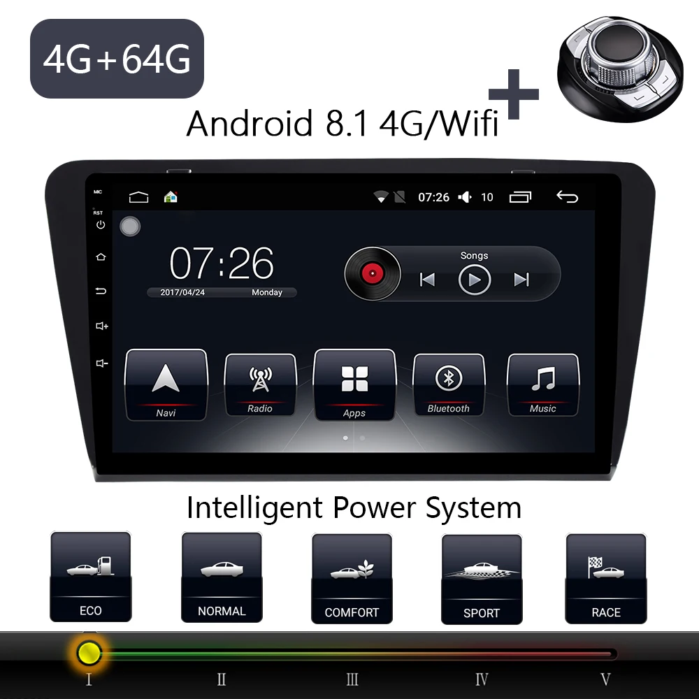Автомобильный мультимедийный плеер 1 Din Android 8 автомобильный DVD для Volkswagen Skoda Octavia A7