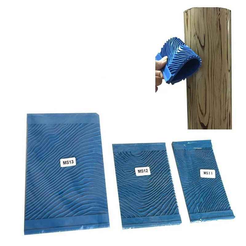 Hand-Tool Rubber Art-Painting Stamp-Texture Graining-Pattern Imitation Wood Home-Decoration