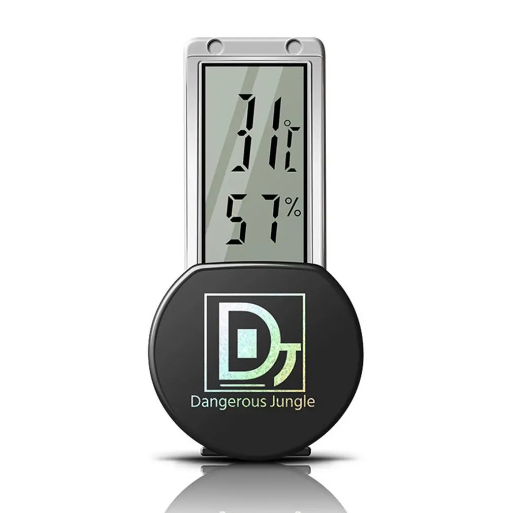 Termómetro de escalada para mascotas, terrario interior, Tortuga, taza de succión, instrumento de medición