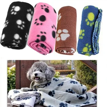 

HOT 2 Sided Available Pets Fleece Fabric Blanket Soft And Warm Fluffy Sleeping Nursing Mat For Puppy And Kittens