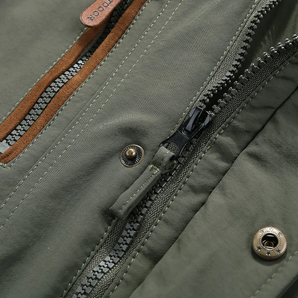 Мужская куртка ветровки куртка мужская chaqueta hombre casaco jaqueta masculino зимняя длинная куртка плюс бархатная куртка#3