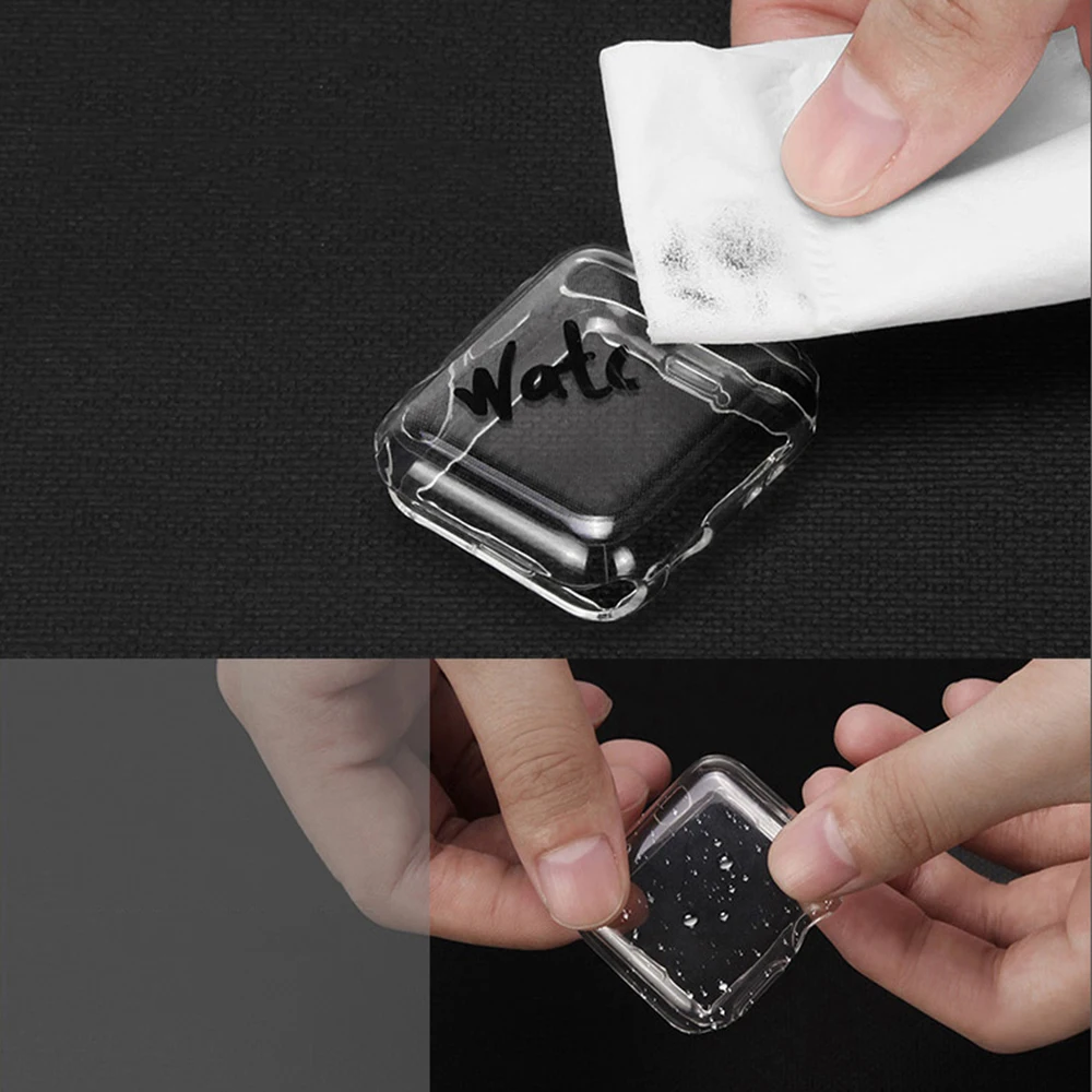 Прозрачный защитный чехол все включено для Apple Watch 5, 4, 40 мм, 44 мм, 360, прозрачный чехол из ТПУ, полный Чехол для Iwatch 3, 2, 1, 38 мм, 42 мм
