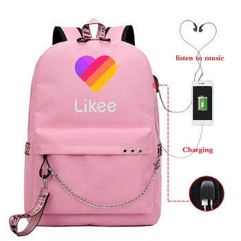 

Likee USB Backpack, Student School Bags, Fashion USB Charging Travel Backpack Travel Backpack for Teenagers Boys Girls Kids Gift