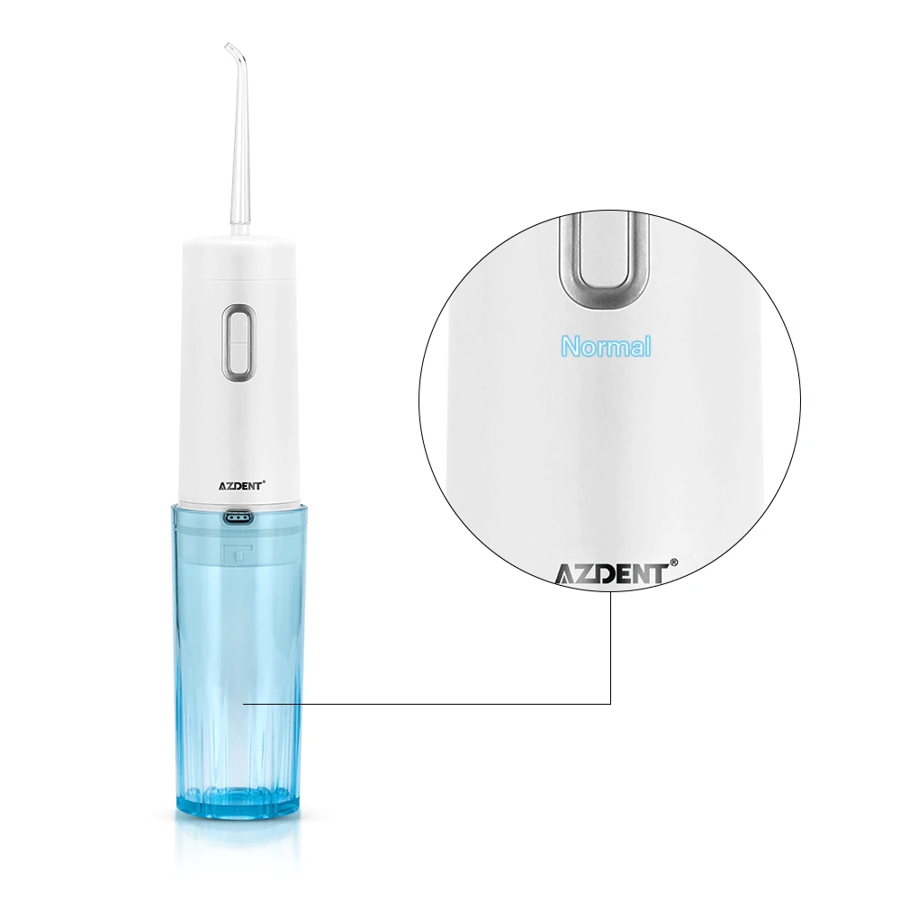 Ceny AZDENT Gen 2 akumulatorowa nić dentystyczna składana USB przenośna irygator do wody ustnej Floss akumulatorowa wykałaczka 4 tryb 210ml