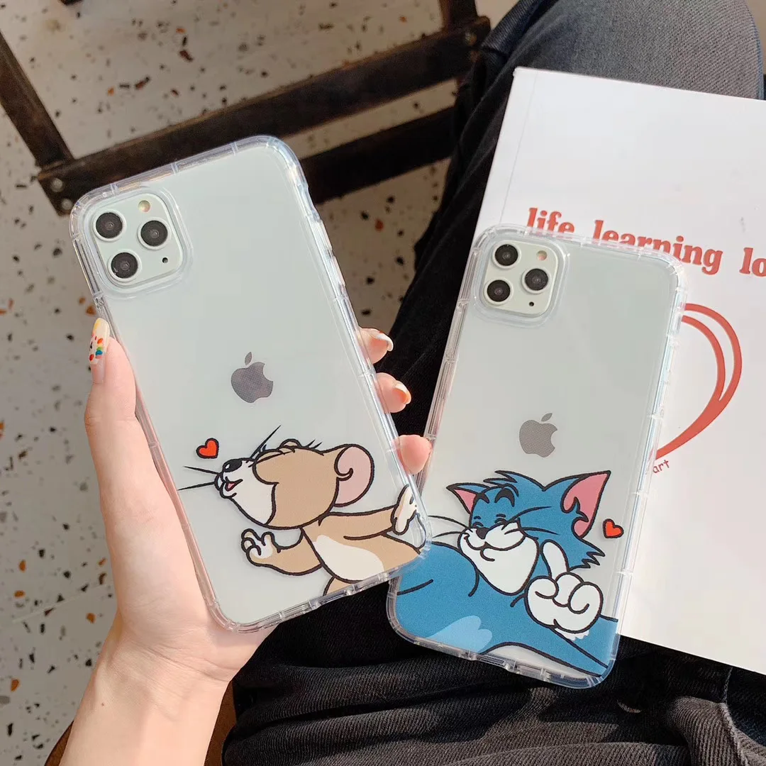 Чехол для iPhone 11 pro MAX Xs Xr X 6 6s 7 8 plus мягкий ТПУ чехол-накладка с милым мультяшным
