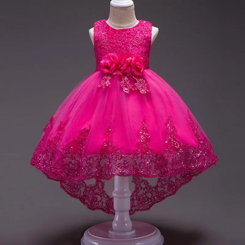 Г. Платье для девочек кружевные Детские платья с аппликацией для девочек, платья для дня рождения Торжественная одежда для девочек на свадьбу