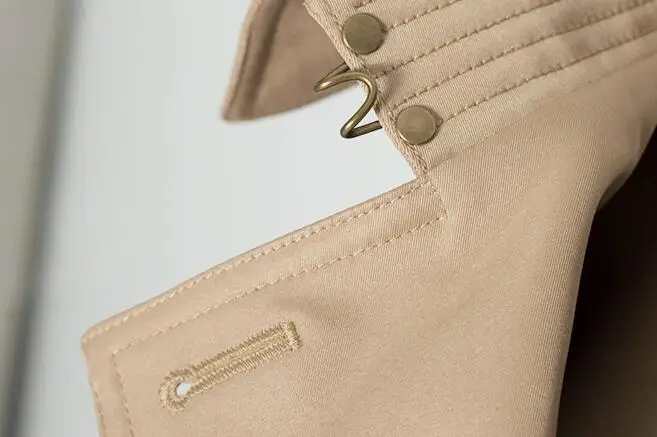 S-6XL хит Весна Женская Новая мода персонализированные большие размеры customizatio Slim-fit двубортный Тренч с завязками