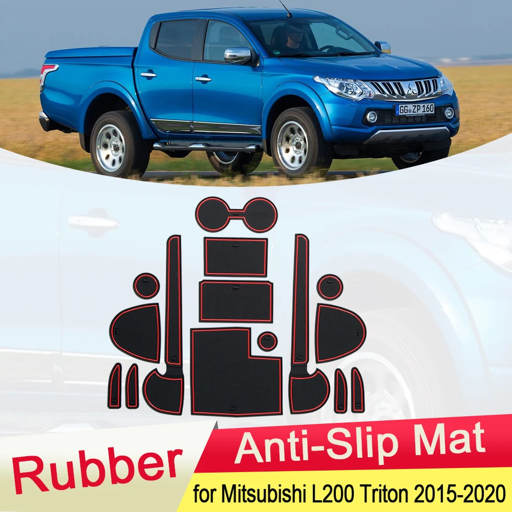Резиновый противоскользящий коврик для Mitsubishi L200 внедорожник барбар Fiat Fullback 2015 ~