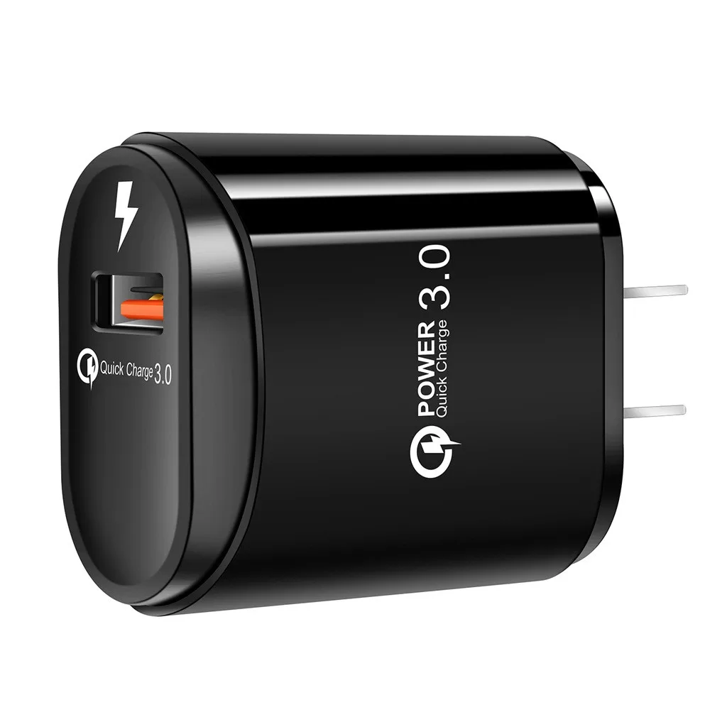 QC3.0 USB порт зарядное устройство Быстрая зарядка для iPhone для Samung США вилка настенный адаптер Мобильный Универсальный зарядный телефон для путешествий, дома
