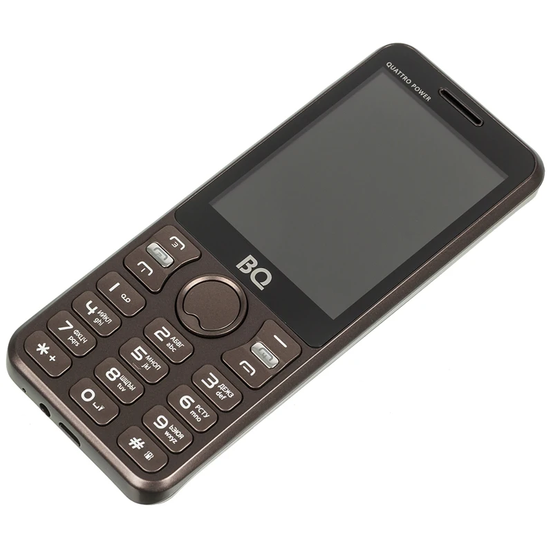 Мобильный телефон BQ Quattro Power 2812 32Mb коричневый 4Sim 2.4" TN 240x320 0.03Mpix