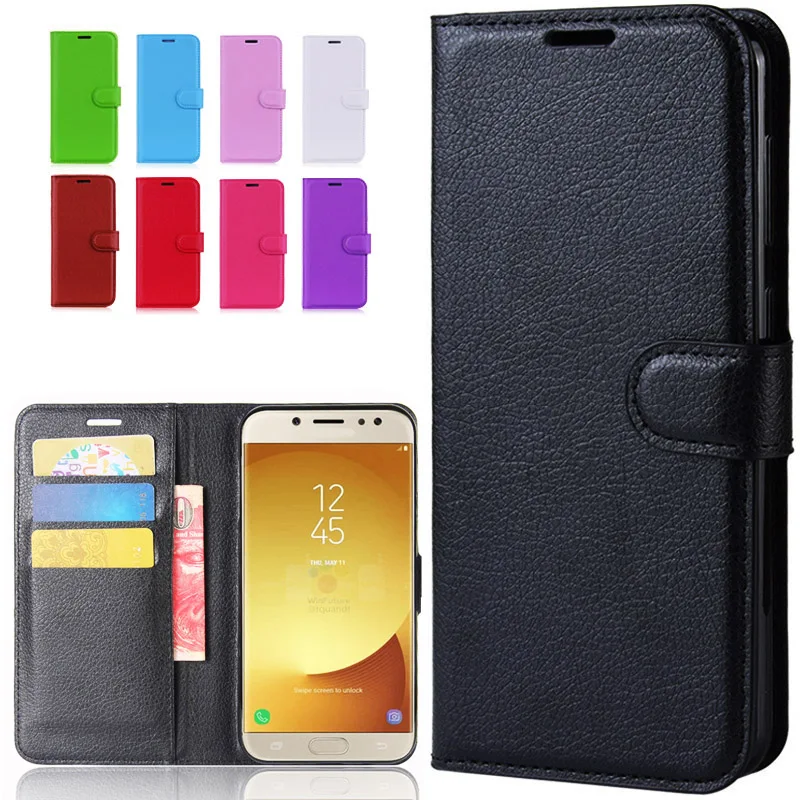 Флип-чехол кожаный чехол-бумажник для телефона Samsung Galaxy J7 Pro J5 J3 2017 SM J730 J530 J330 730F J530F