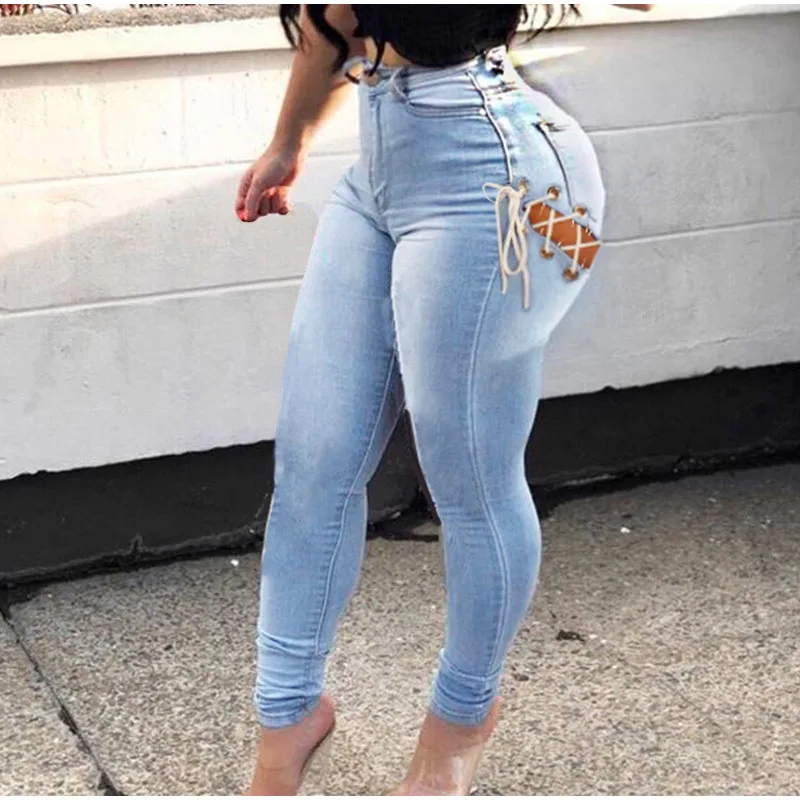 Blue Ripped Skinny Indie Jeans 3XL 