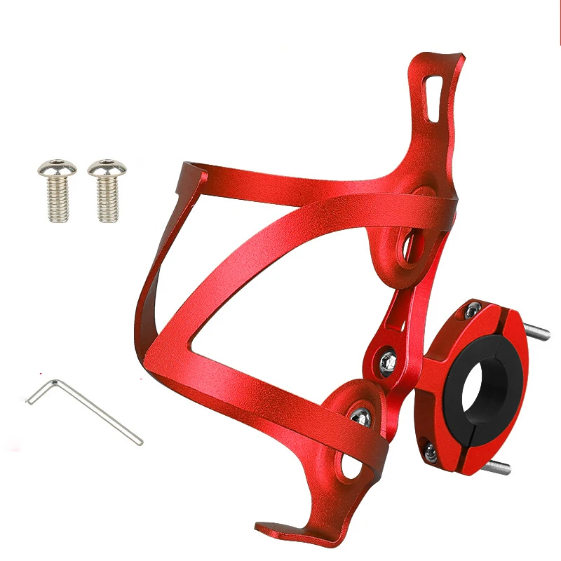 AS PHOTO Cycling Bottle Cage Bicycle Cup Holder Aluminum Alloy One-piece Mountain Bike Water Cup Holder Riding Accessories Unilateral - Цвет: AS PHOTO