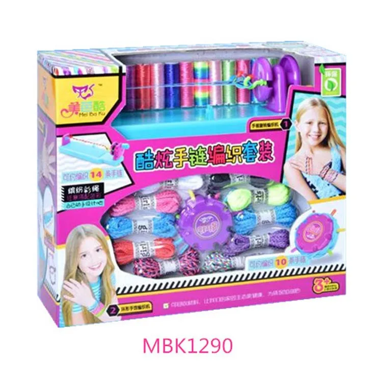 

CHILDREN'S Toy Braided Hair Machine Educational DIY Tress Device Beaded Bracelet Hair Dressing Toy Carrying Strap Weaving Set Ho