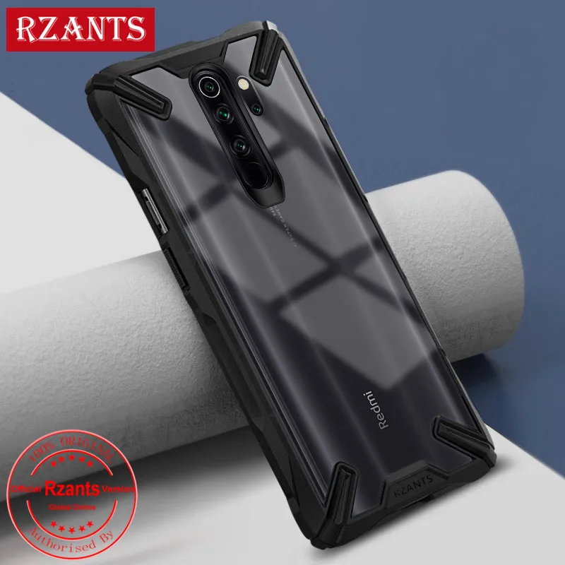 Rzants чехол для телефона для Xiaomi Redmi Note 8 Pro Чехол кристально прозрачный жесткий противоударный усиленный угловой прочный тонкий Чехол