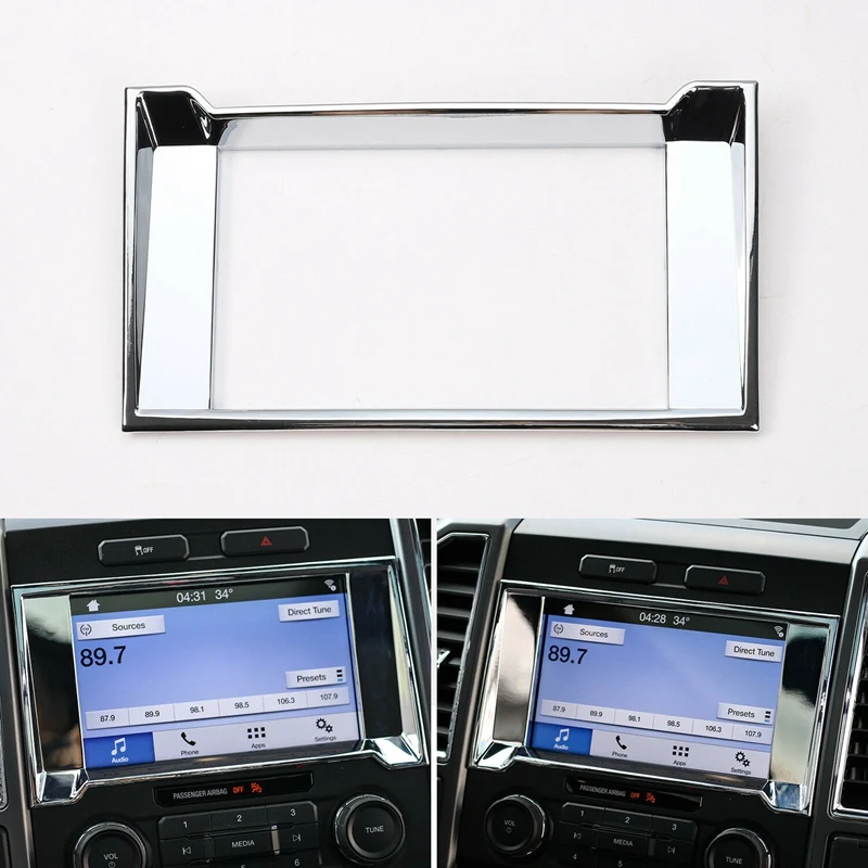 ABS хром навигация gps радио рамка Крышка декор отделка для Ford F150