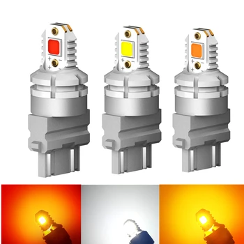 

2PC T25 3157 Led Bulbs Back-Up Light 5050 SMD Turn Signal Drl 12V Brake Lamp Reverse Tail Light LED for Auto Red White Yellow