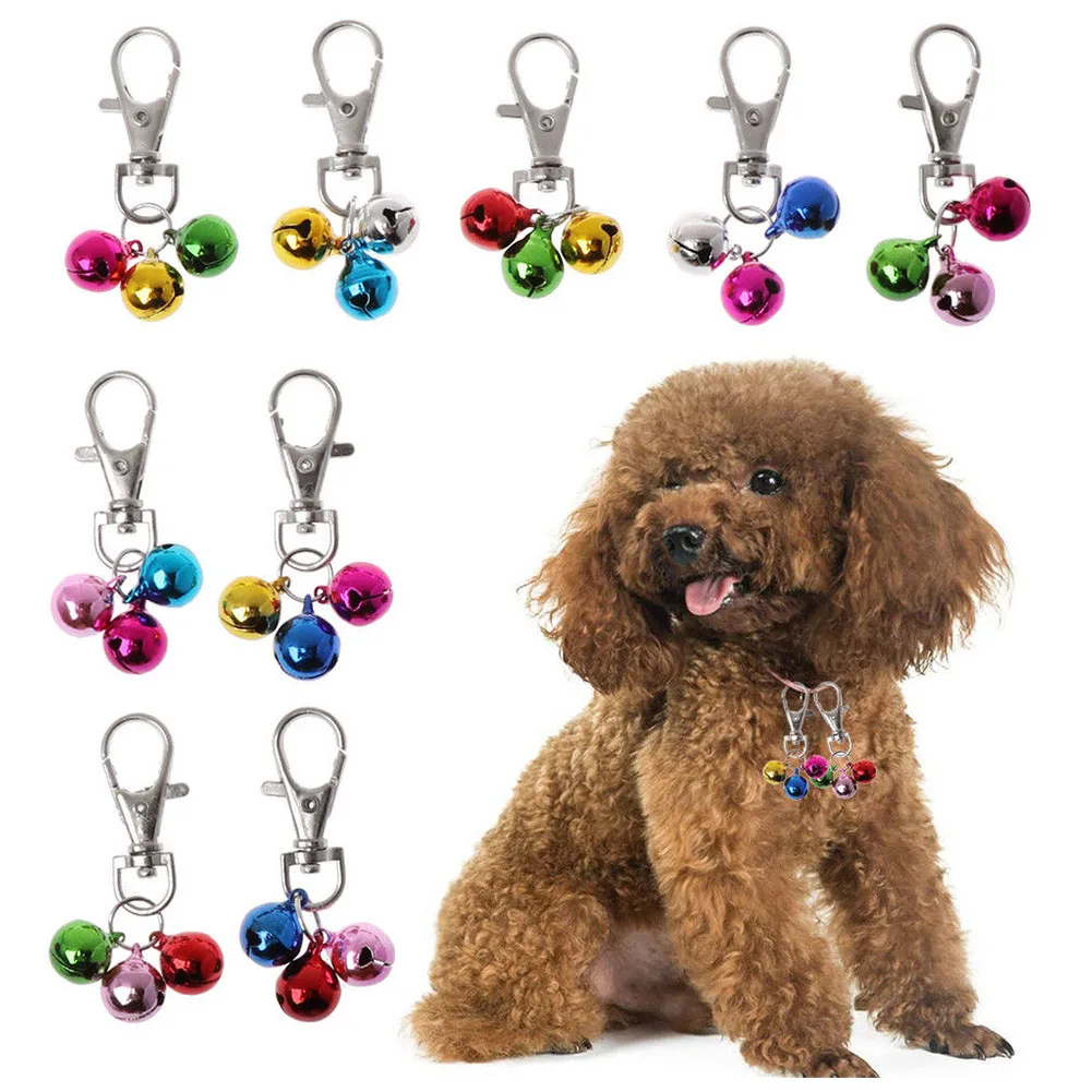 Pet медь громкий собака DIY кошка безопасности легкий брелок для ключей воротник колокольчик полировка