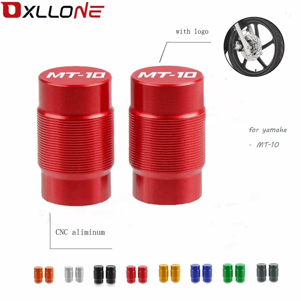

For Yamaha MT10 MT-10 with logo Motorcycles accessories CNC Aliminum moto Vehicle Wheel Tire Valve Stem Caps Covers motorbike