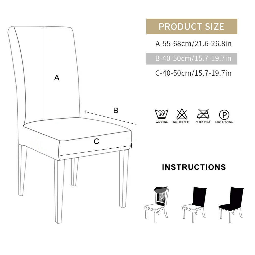Чехлы для стульев с принтом, чехлы для сидений, Защитные чехлы для сидений для отеля, банкета, дома, свадебного украшения, универсальный размер