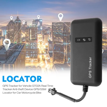 

GPS Tracker for Vehcile GT02A Real Time Tracker Anti-theft Device GPS/GSM Locator for Car Motorcycle Bike Realtime Tracking
