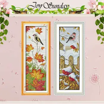 

four seasons Pattern Counted Cross Stitch 11CT 14CT Cross Stitch Set Wholesale Chinese Cross-stitch Kit Embroidery Needlework
