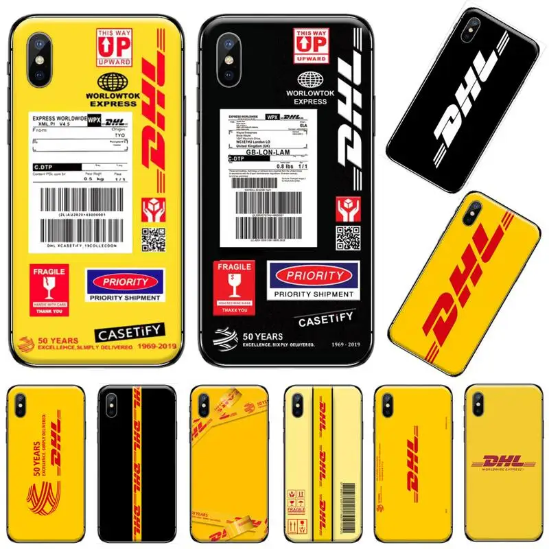 DHL Express Модный мягкий чехол для iPhone 11 12 pro XS MAX 8 7 6 6S Plus X 5S SE 2020 XR корпуса|Бамперы| |