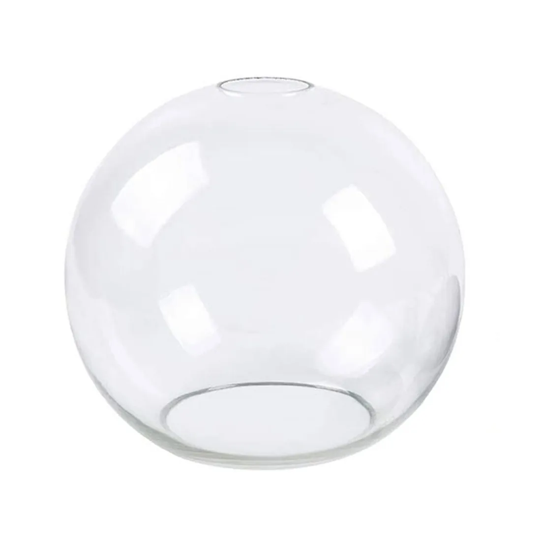 Hand Blown Clear Glass Globe Lamp Shade Replacement with 2 Ends Opening D13cm D15cm D20cm D25cm D18cm Glass Cover Ball