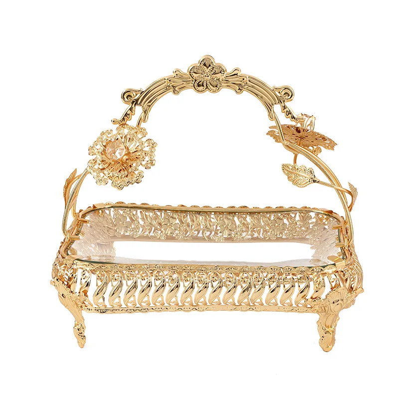 

Стеклянная Геометрическая Фруктовая тарелка в европейском стиле, домашний декор, фруктовая тарелка для закусок, необычная Кондитерская корзина для конфет