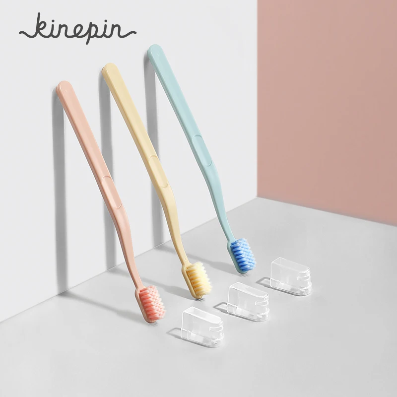 Кинепин 3 шт. импортные мягкие щетинки большая портативная зубная щетка для ухода