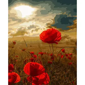 

NEW-DIY Unframed Digital Oil Painting by Numbers Hand Painted Paint By Number