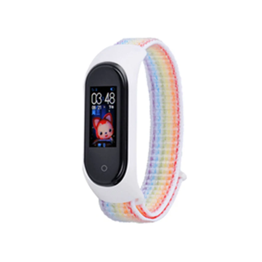 Nylon Strap Wristband for Xiaomi Mi Band 5 4 3 Wrist Bracelets Sport loop watch Belt Smart Watch Band Replacement Accessories
