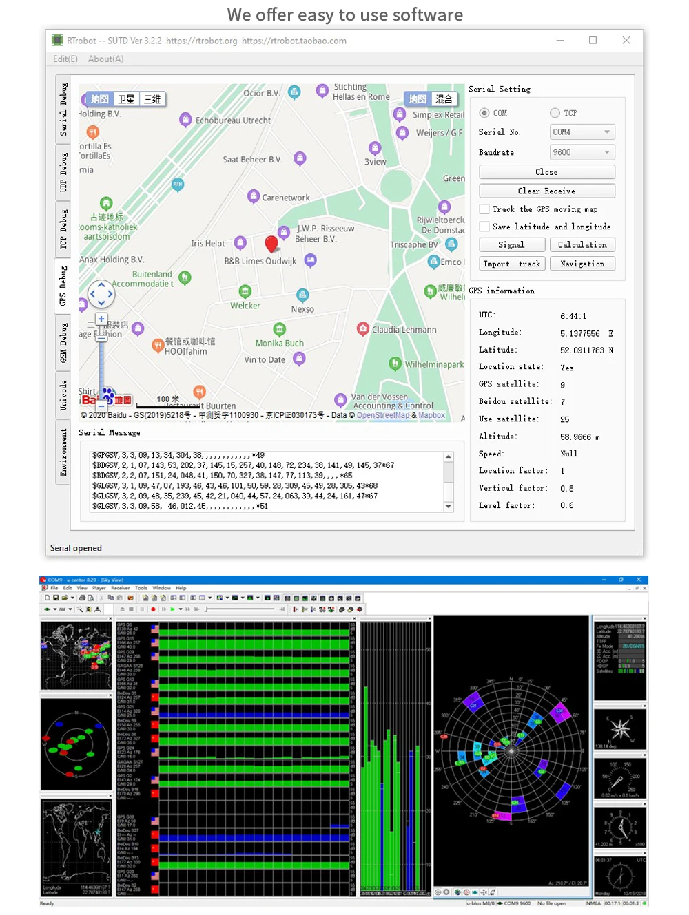 gnss (gps, galileo, glonass, beidou) módulo de