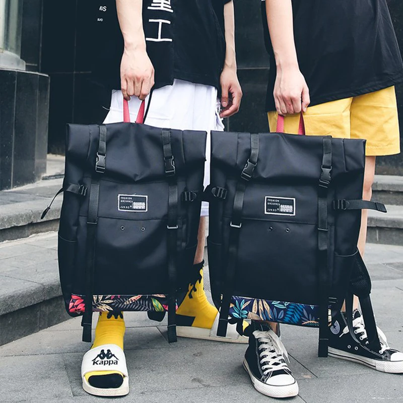 Kaufen Trendy Doppel Schulter Rucksack Für Sowohl Männer Und Frauen Modische Oxford Tuch Tasche Freizeit Kunst Einzigartige Große Rucksack Druck