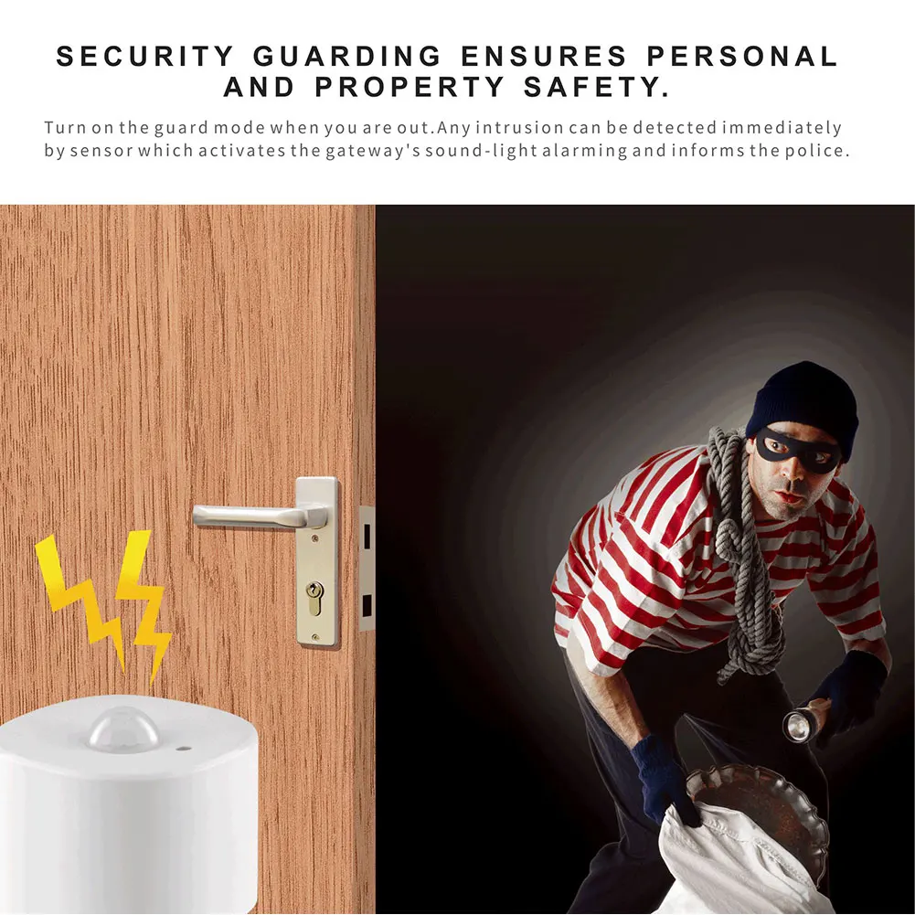 Zigbee pir sensor de movimento detector de