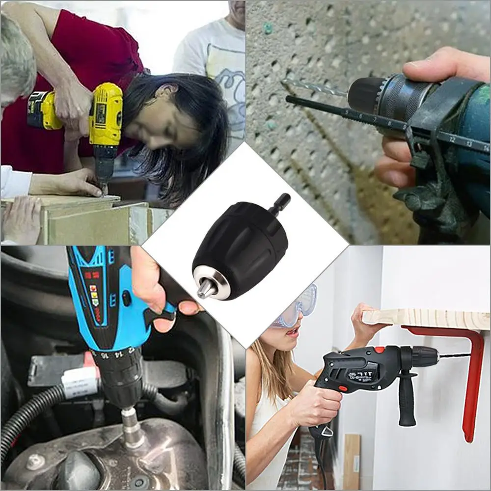 Адаптер для шестигранного патрона 1/4 дюйма безключевой патрон дрели пластиковые