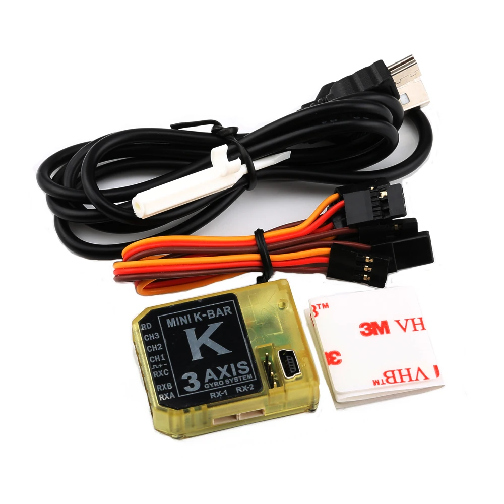 Трехосевой гироскоп KBAR Yellow K8 V2 трехосевой система без катушки для Mikado|Детали и