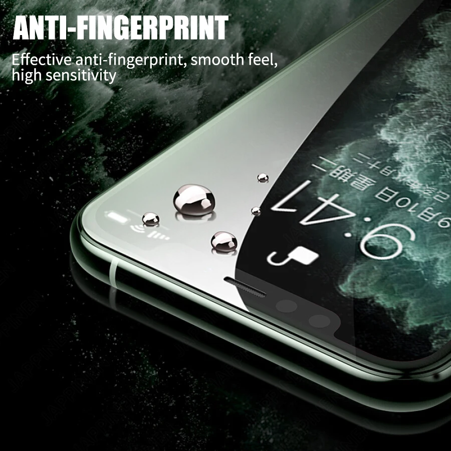 Полное клеевое закаленное стекло 9H для iPhone 11 Pro Max Защита экрана XR XS X 7 8 6 6S Plus