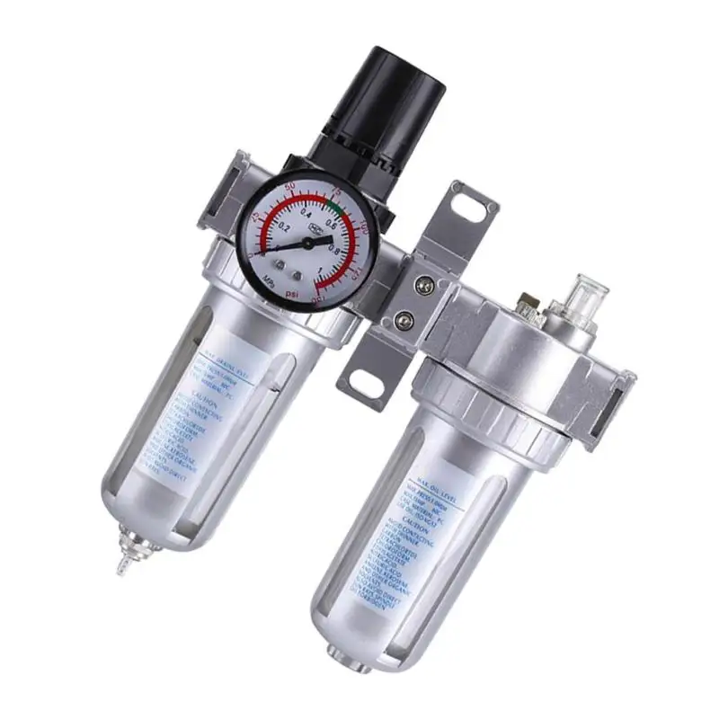 3/8 Pneumatic Gas Source Processor Drain Keep Air Pressure Stable Removal Solid Particles Type Compressing Air Filter Pneumatic