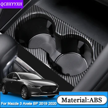 

For Mazda 3 BP Axela 2019 2020 Car Styling ABS Car Interior Front Cup Holder Panel Stickers Sequins Cover Automobile Accessories