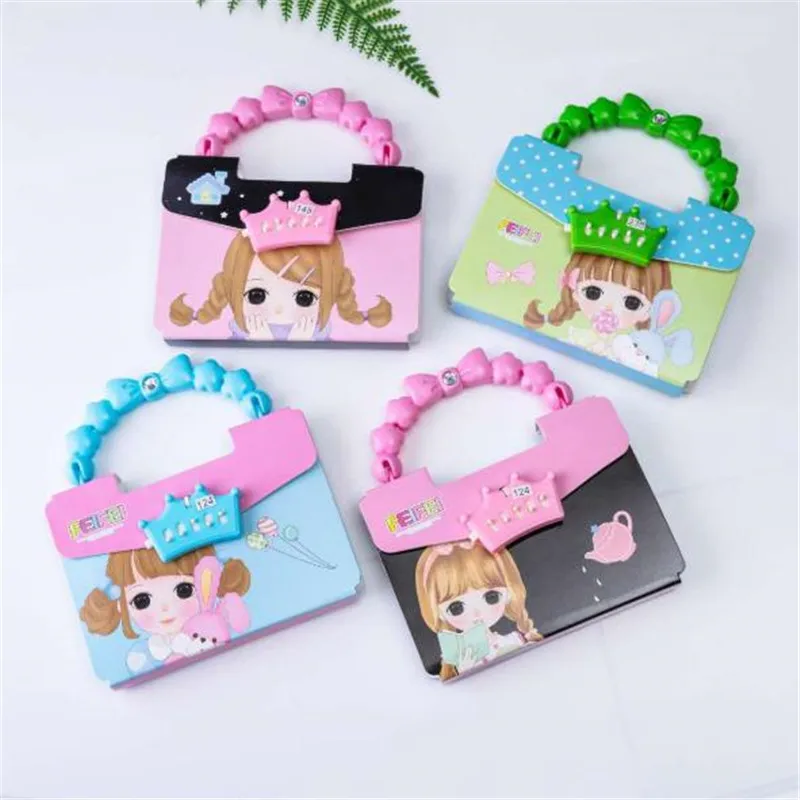 Бумажный блокнот с замком органайзер для детей героями мультфильмов Дневник