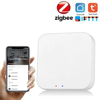 

Tuya ZigBee Smart Gateway Hub Smart Home Bridge Smart Life APP Wireless Remote Controller for All Tuya ZigBee 3.0 Smart Products