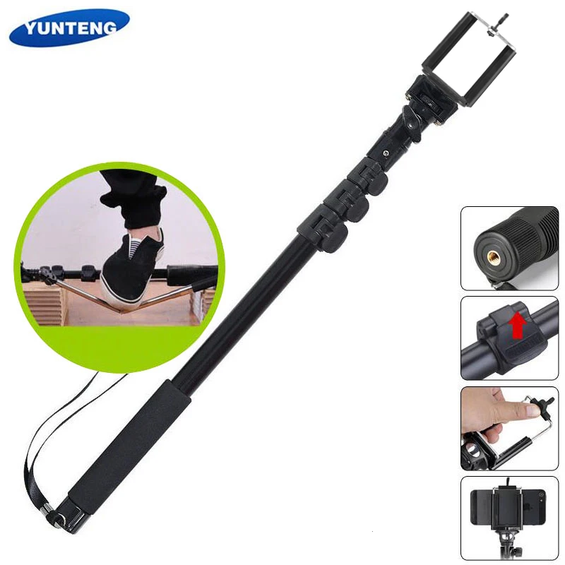 

Yunteng 188 Handheld Portable Extendable Pole Telescopic Selfies Stick Camera Monopod Tripod for iPhone XS Max XR X HUAWEI MI