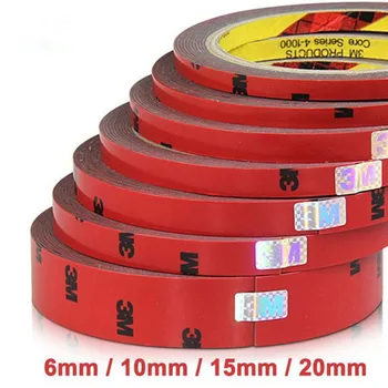 

A2pcs/ lot Strong Permanent 3M Double Sided Acrylic Foam Adhesive Tape Versatile Car Auto Truck Craft 6mm 10mm 20mm
