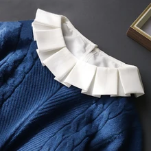 

2021 Women Elegant Detachable Collars Removable Fake Collars Blouse Tops Half Shirt Vestido Faux Cols False Collar Nep Kraagie