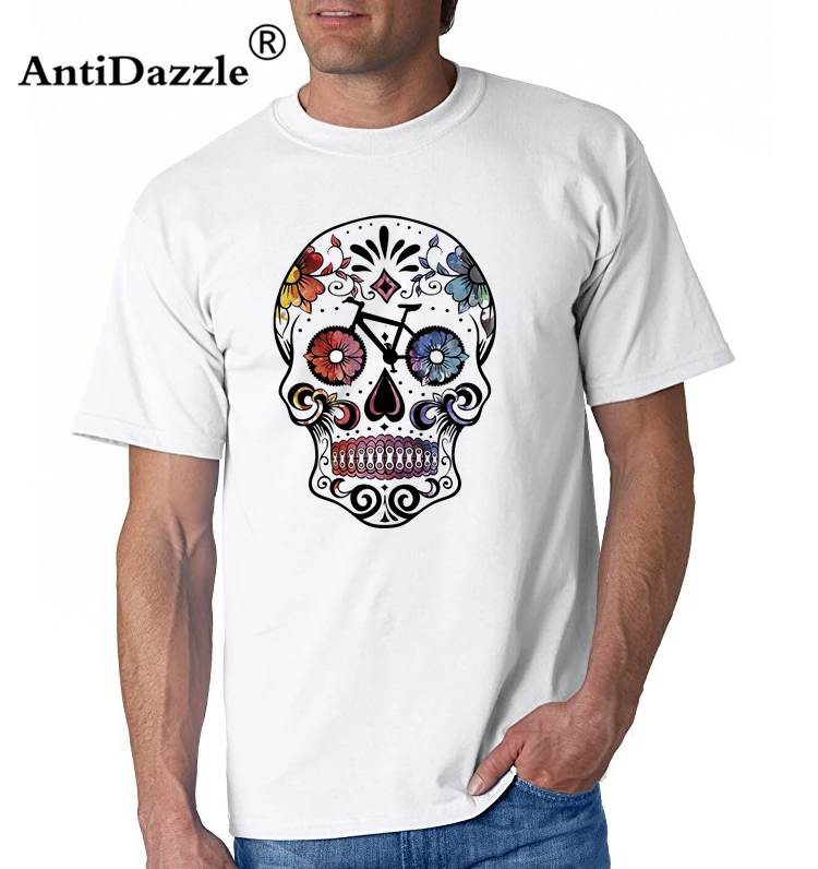 Worn out Bikes T-shirts Men Funny Skeleton Design Short Sleeve O-neck Tshirts Fashion Summer Style Tops Tees | Мужская одежда