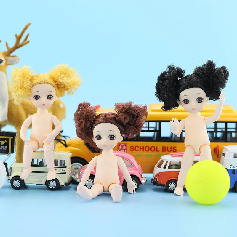 Новая кукла Bjd 1/12 16 см 13 подвижные суставы изменение макияжа Длинные Короткие