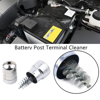 

Car CLeaning Battery Post Terminal Cable Cleaner Dirt Corrosion Brush Hand Tool New